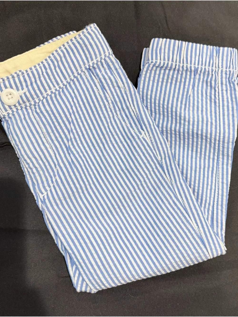 GAP Blue and Cream Striped Pants